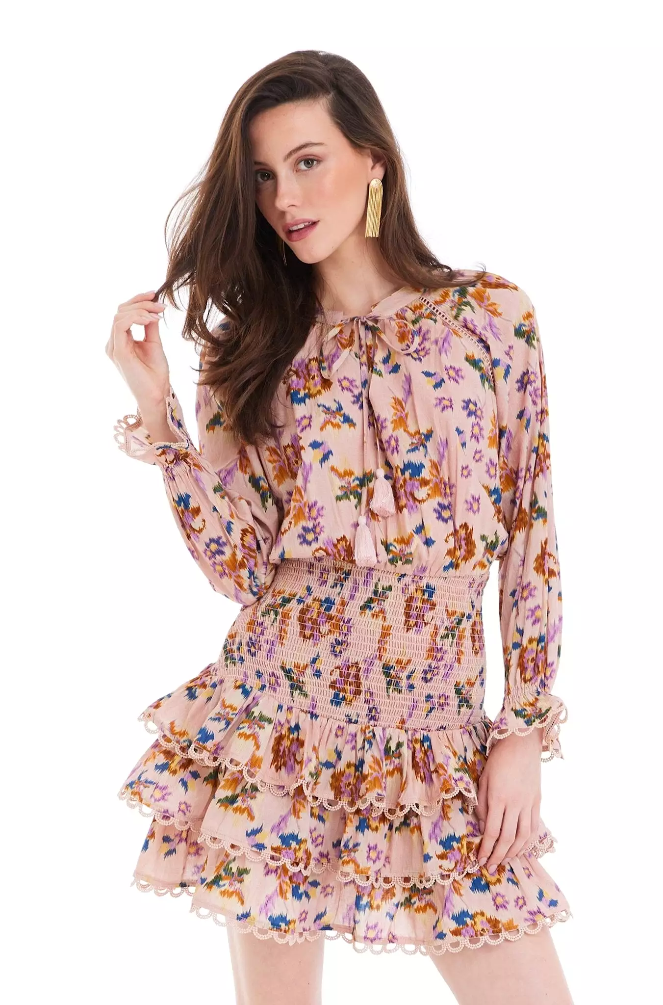 Uma Mini Dress in Blush Floral