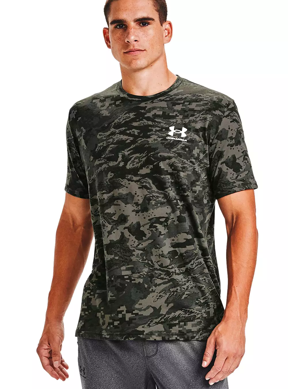 Under Armour Men's ABC Camo Short Sleeve - Green