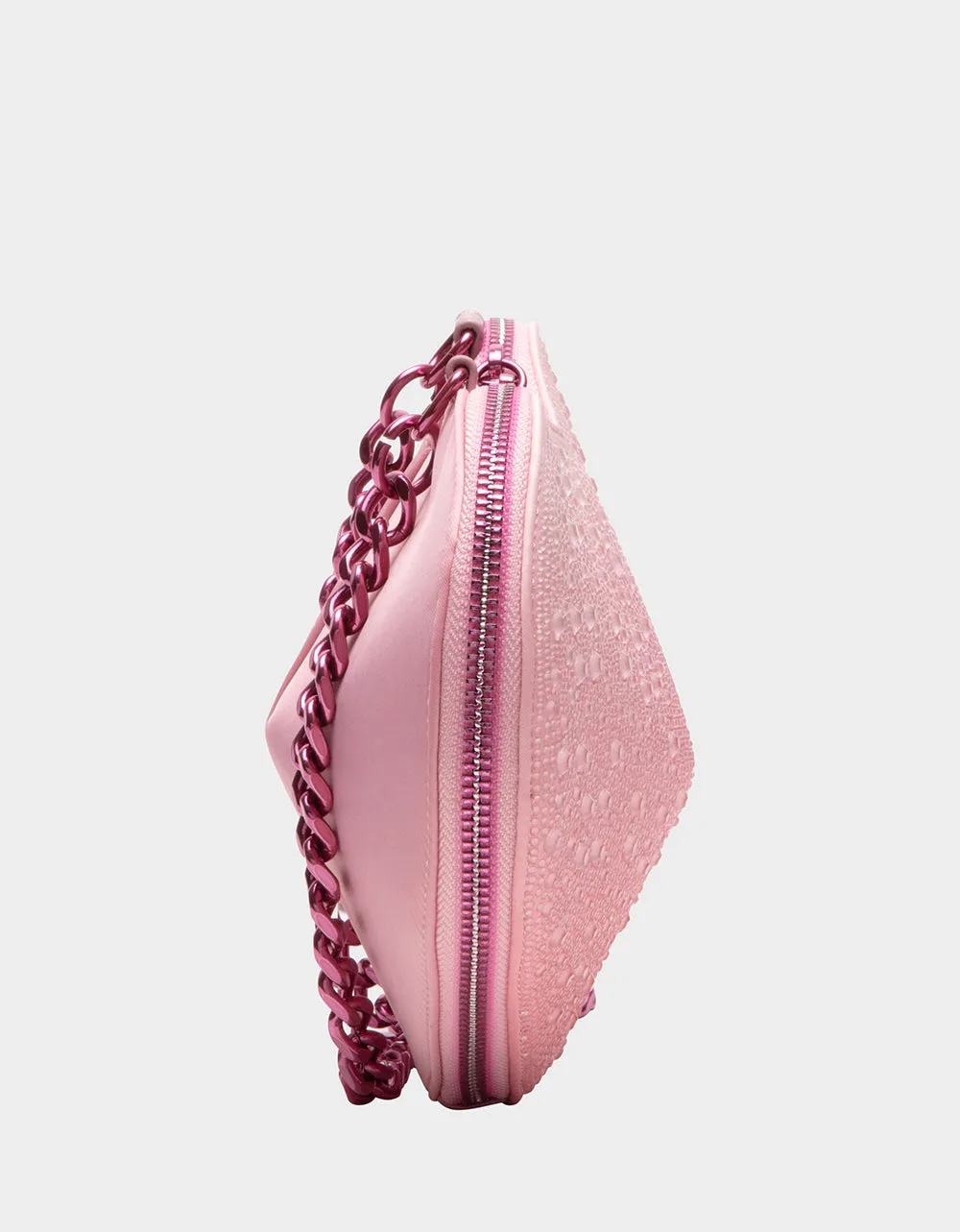 WATER DROPLET HEART CROSSBODY BLUSH