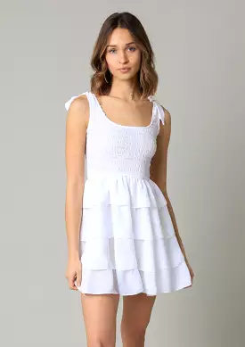 White Klara Mini Dress