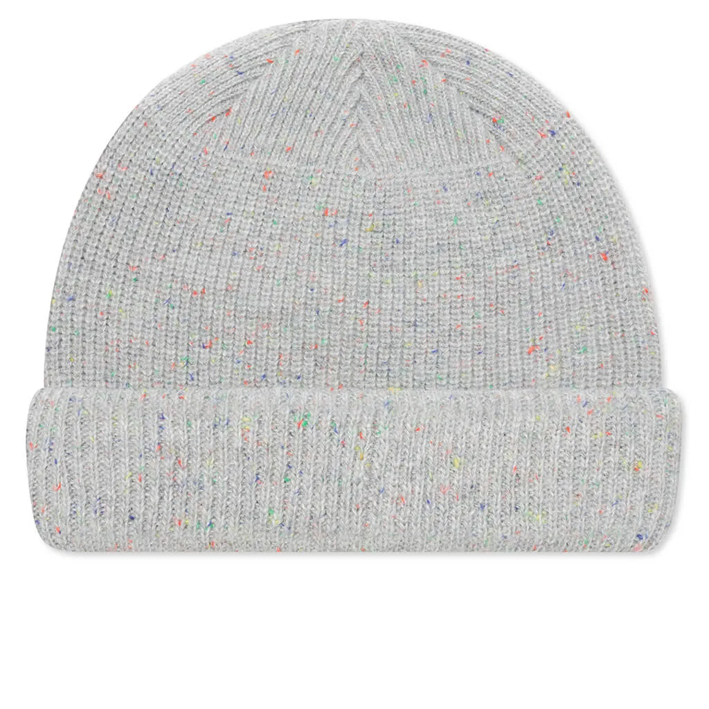 Wild Record Knit Beanie - Grey