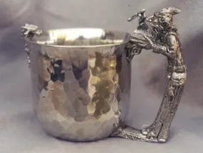 Wizard Hammered Pewter Cup