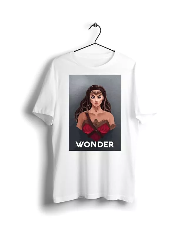 Wonder Woman -Digital Graphics Basic T-shirt White